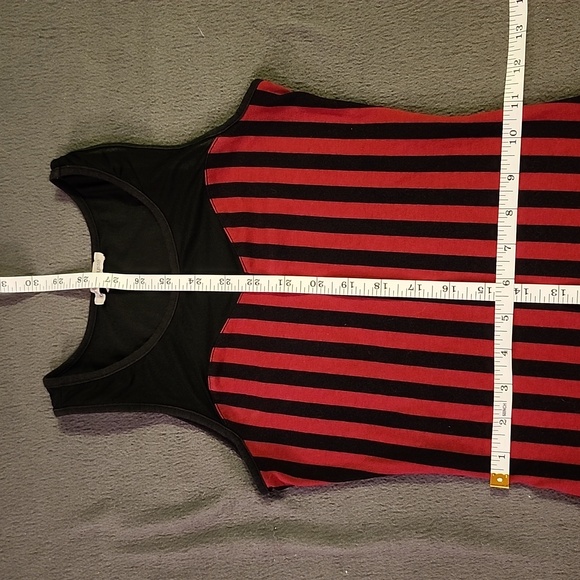 💙STRIPPED & MESH DRESS - Picture 3 of 7